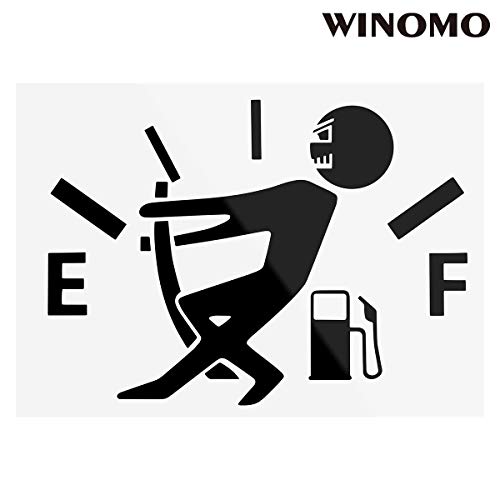 Winomo Funny Car Stickers High Gas Consumption Decal Fuel Gage Empty Stickers (Black) #TOP1