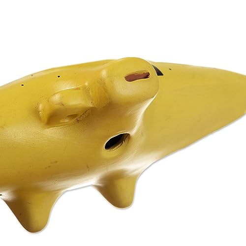 Novica 421390 Handmade Ceramic Ocarina Andean Yellow Peru Musical Instruments Wind Inca 'Afternoon Melody' thumb #4
