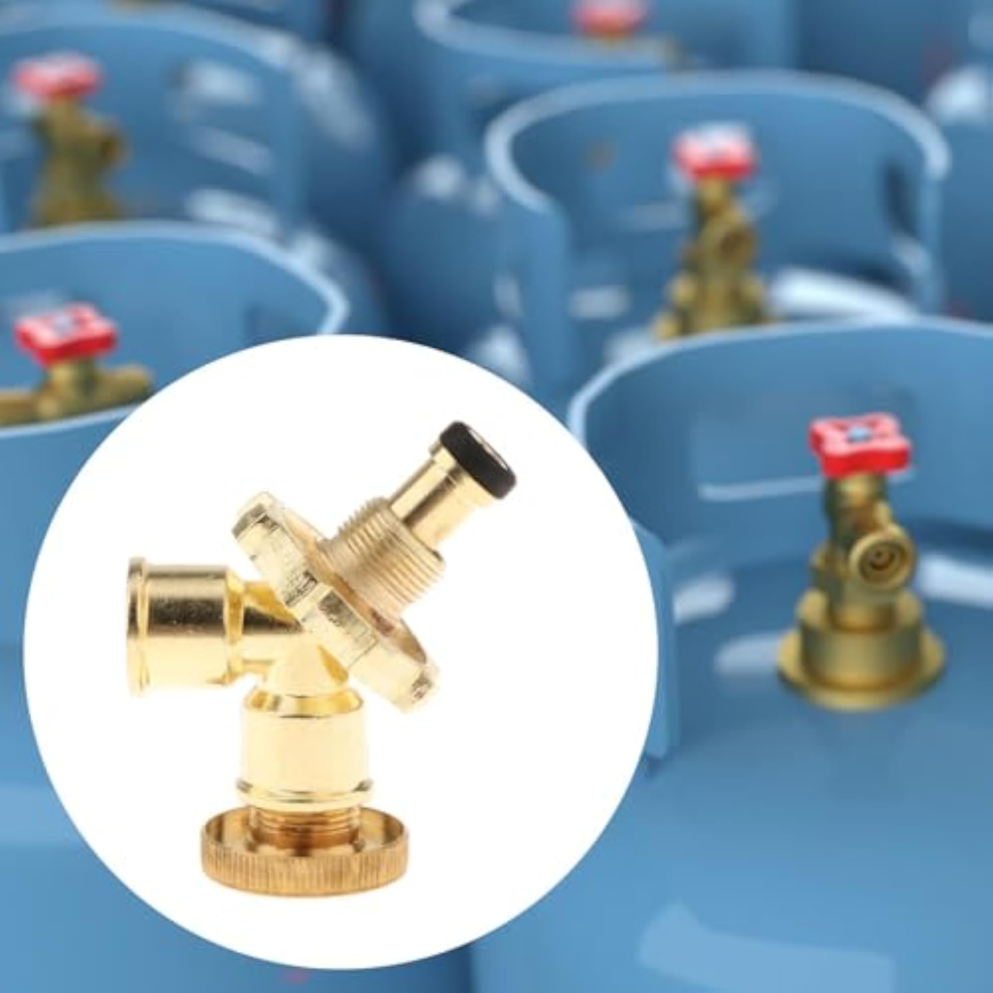 Propane Y Splitter Adapter for Heater & BBQ Grill