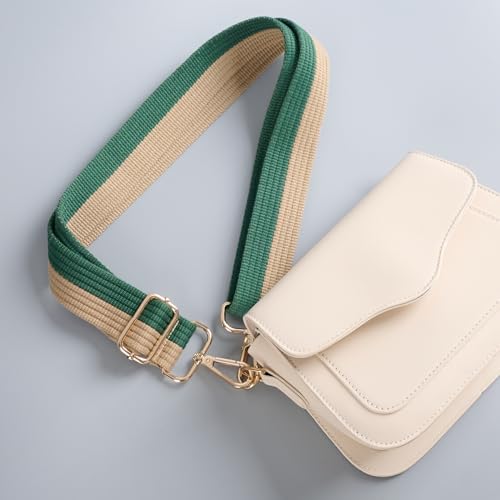 Image of chushui Woven Stripe Purse Straps,Replacement Crossbody Wide Shoulder Adjustable Strap for Bag Handbags