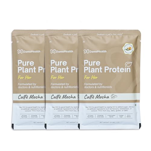 Image of Plant Protein for Women - Coffee Flavour | Pea Protein Powder Trial Pack | Digestive Blend, Antioxidant Berry Mix & Monk Fruit | Clean Plant Protein for Hormonal Health, Digestion & Energy | 30g x 3 Servings