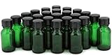Vivaplex, 24, Green, 15 ml Glass Bottles, with Lids