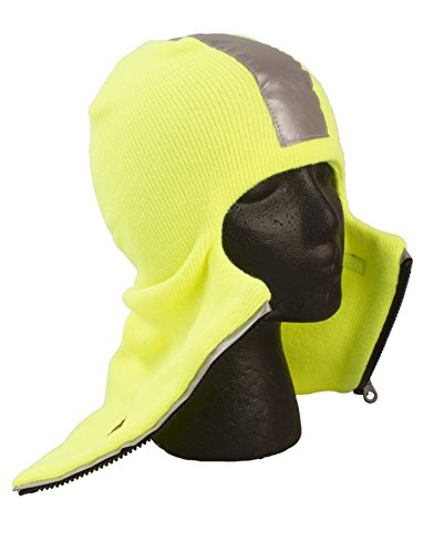 Safety Reflector One Hole Full Face Mask With Front Zipper, (Neon Yellow) #TOP2