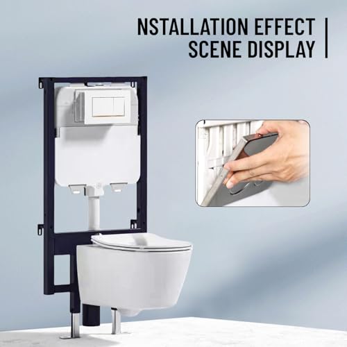 Placa de descarga doble compatible con Geberit Sigma para inodoros suspendidos 7