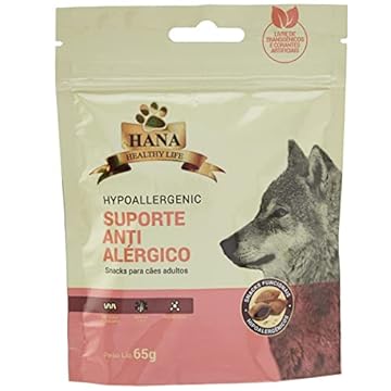Hana Healthy Life Snacks Hypoallergenic- Proteção Antialérgica P/Cães Adultos- 65G