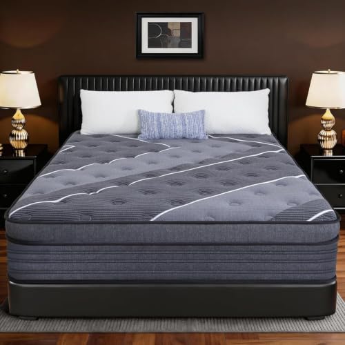 AxgFree Queen Mattress 12 Inch - Hotel Style Luxury Hybrid Mattress in