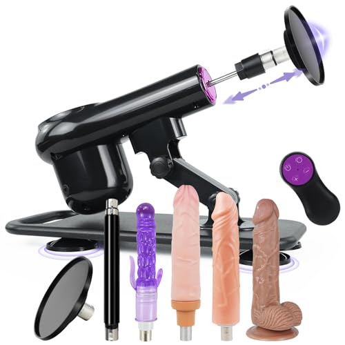 Fickmaschine Sexmaschine für die Frau Sex Maschine Stoß Fickle Maschine für Frauen 5.5CM Stoßfunktion Automatische Sex Maschinen & Geräte mit 3xlr Dildo für Männer und Paare Fickle Maschine Männer