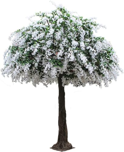 Image of LPLYAA Artificial Azalea Trees Simulation Rhododendron Tree Cherry Blossom Trees Fake Foliage Flowers Trees Fake Greenery Decor Interior Decoration Shopping Mall Landscape (Size : 2m/6.6FT), 20240319