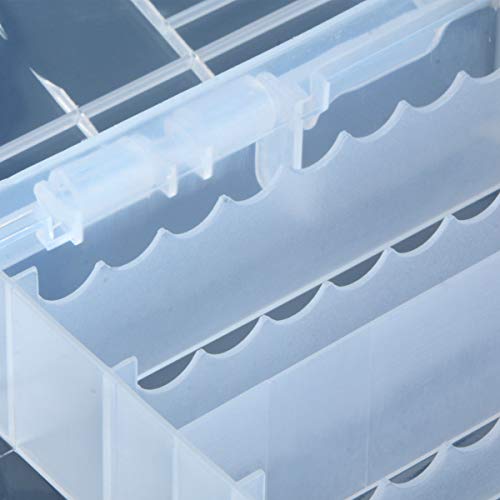 Yxq Aa Aaa Battery Storage Box Organizer Holder Clear Plastic Case Container Portable-Holds 60Xaa + 40Aaa Batteries #TOP3