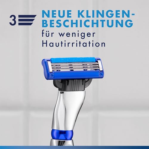 Gillette Mach3 Rasierklingen Herren, 12 Original Ersatzklingen, Klingen für Männer mit Gleitstreifen für Ein Sanftes Gleiten und Klingenbeschichtung 4