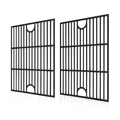 Grill Grates for Nexgrill Home Depot 4 Burner 720-0830H 720-0783E 720-0670C, 17 Inch Cast Iron Cooking Grates Replacement Parts for Charbroil 463241113 463446015 Grill Grates For Outdoor Grill