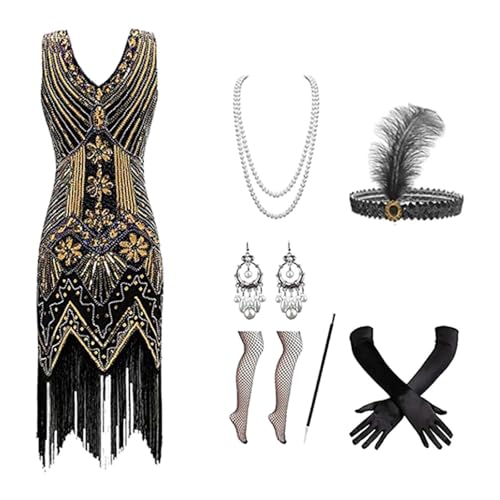 Robe Charleston femme années 1920 tenue costume carnaval casino fête rétro