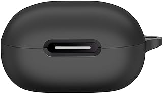 SEIAIYG Case for Anker Soundcore P40i Cover, Ultra Thin Silicone Shockproof Protective Case with Carabiner for Anker Soundcore P40i (Black)