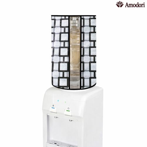 Image of Multicolor 20 Litre Water Dispenser Bottle Cover | Waterproof & Dustproof PVC Fabric | Reusable Protective Cover for 20L Water Can (geometric-17)