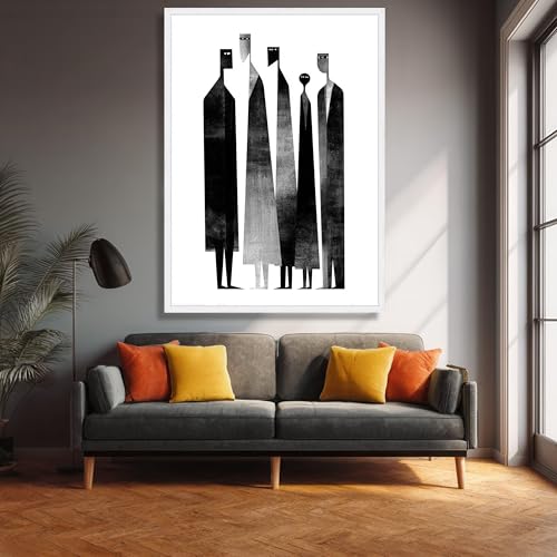 Décoration murale géométrique pour valoriser un mur blanc sans surcharger - 3