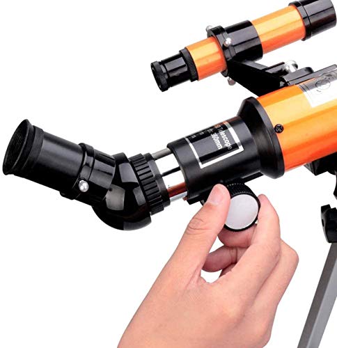 Telescopio Refractor 50mm con trípode ajustable para principiantes miniatura 7