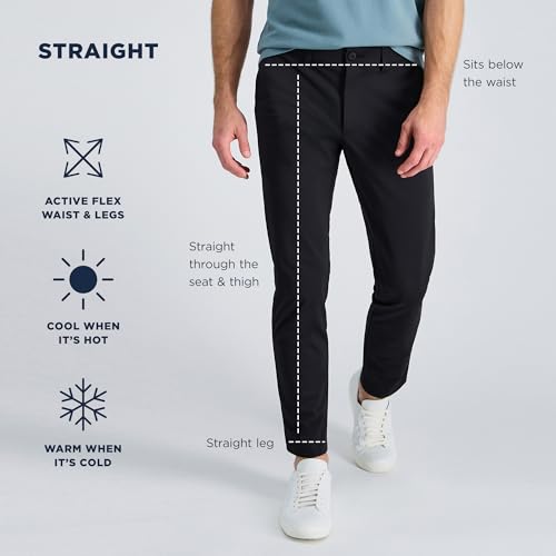 Image of Haggar Sport Men's Straight Fit Travel Performance Pant