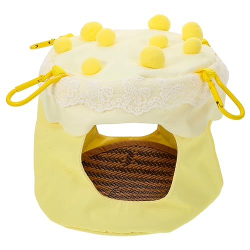 JOINPAYA Cama Colgante para Pájaros Nido Transpirable de Verano Casa Decorativa para Hamaca Colgante Nido para Mascotas Jaula para Pájaros para Descanso y Juego
