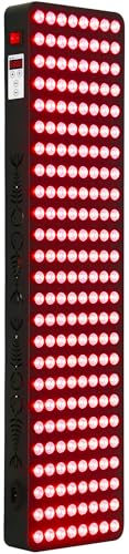 Red Light Therapy for Body Face - 36''×8'' Extra Large Infrared Red Light Therapy Panel Full Body Pain Relief - 200 Dual Chip LED 660nm Red Light Panel & 850nm Near-Infrared Therapy Device, 260W