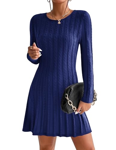 Robe pull midi en tricot chaud pour un style hivernal décontracté chic
