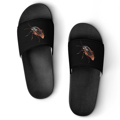 Cockroach Anime Non Slip Slides Sandals for Women Men Quick Drying Shower Shoes for Bathroom Pool Beach