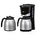Clatronic KA-3328 Kaffeemaschine Filterkaffeemaschinen Set inkl. 2 Thermoskannen à 1L ideal für Büros und WGs (870W, herausnehmbarer Filtereinsatz, geschmacksneutrale Beschichtung)