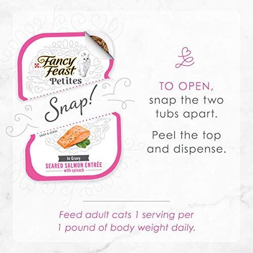 Purina Fancy Feast Petites Seared Salmon Wet Cat Food, 2.8 oz, 12-Pack - image 7