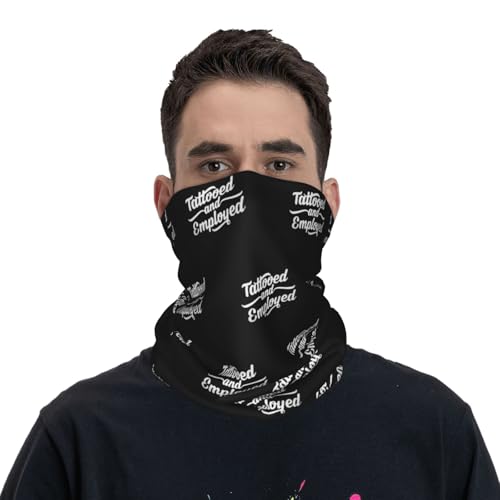 Tattooed and Employed Neck Gaiters Face Masks Scarves Sun Protection Balaclavas Headbands Unisex 5