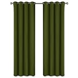 ELEGANTES DESIGN: Das Design der 8 Metallösen per Vorhang (Innendurchmesser: 4 cm) schafft ein modernes Stil für Ihr Haus, wodurch die Vorhänge einfach zu installieren sind. 2 Stücke pro Paket, jeweils von 240cm Höhe x 140cm Breite in vielen Farben zu wählen.