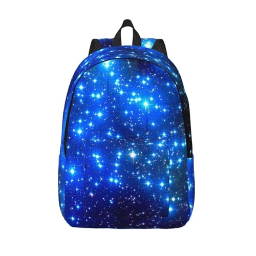 Sac à dos décontracté bleu étoiles pour transporter son ordinateur