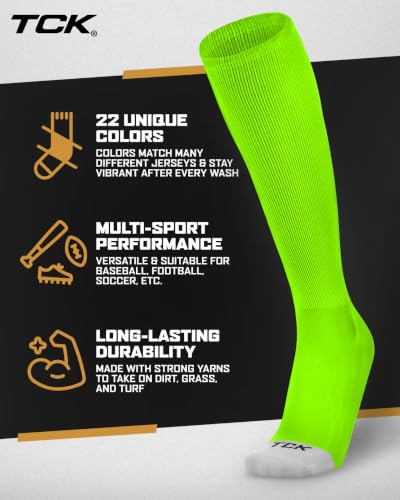 Image of Prosport Baseball Socks & Softball Socks, Kids & Adult Knee High Tube Sock