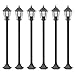 Produktbild vidaXL 6x Pollerleuchte Gartenleuchte Standleuchte Außenleuchte Wegleuchte