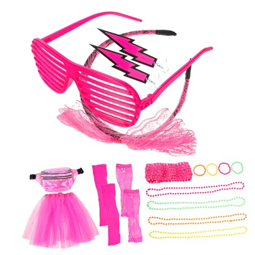 Collier et bracelet kit de déguisement rétro pour costume de fête