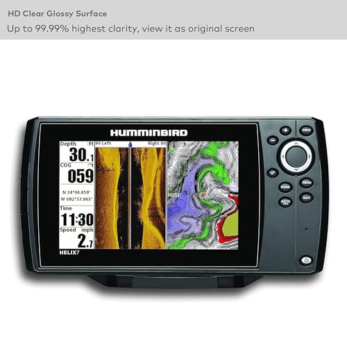 INNOSURE Premium Tempered Glass Screen Protector designed for Humminbird Helix 7 GPS G2 G2N G3 G3N G4 G4N GPS 7 Inchs Screen Anti Scratch (HD Clear) by INNOSURE - Used condition - Image 4