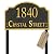 Personalized Address Sign LAWN MOUNTED - Custom House Number Sign Plaque,Address Plaque,House Address Numbers for Outside House Lawn,Yard,Ground,Garden,Drive Way Metal Free Standing with