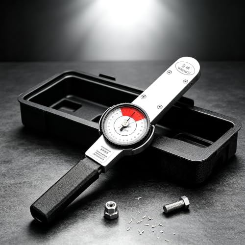 SHIPUNAYE Dial Indicator Torque Wrench Indicating Torquemeter High Precision Torque Meter  3% Accuracy Cursor Spanner Wrench 1/2 Inch Drive Indicating Meter for Auto Assembly Torque Testing