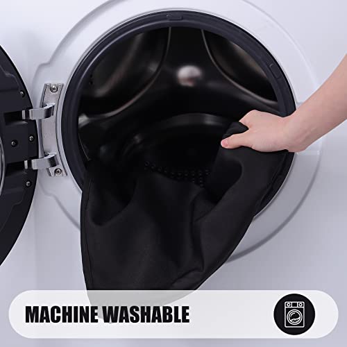 Smiry Rectangle Table Cloth, Waterproof Polyester Tablecloth For 6 Foot Table, Decorative Washable Fabric Tablecloths For Dining Table, Kitchen, Parties, Outdoor (Black, 60X84) #TOP4