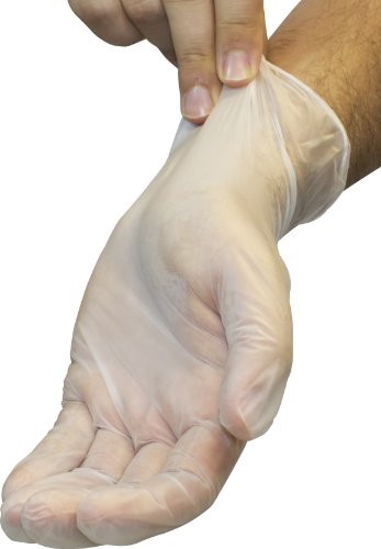 image for The Safety Zone Disposable Vinyl Gloves - Powder Free, Clear, Latex Fr