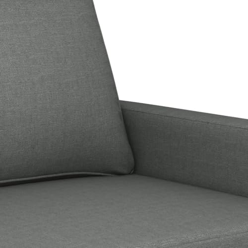CINDERFUL 3-TLG. Sofagarnitur mit Kissen Dunkelgrau Stoff,Couchgarnitur 3er Set | Bequeme SofaWohnlandschaft mit Sessel | Modernes Design für Wohnzimmer Möbel, Wohnzimmer – Bild 8