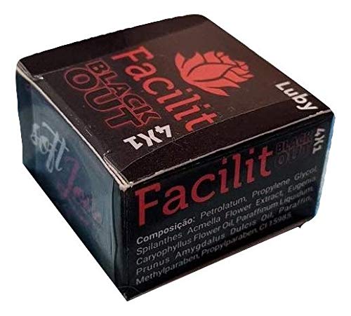 Kit Gel Lubrificante Anal Facilit Blackout 4x1