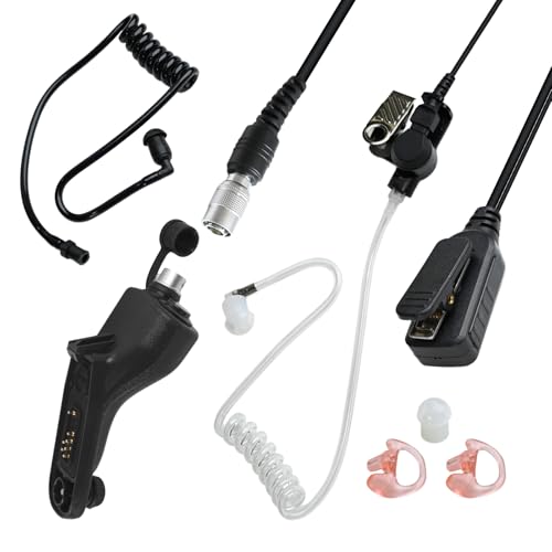 Radio Earpiece Quick Release Disconnect Hawk Lapel Microphones Triad Hdlo Mic Attachment QD 2-Wire Ear Piece Headset for Motorola APX 6000 6000i 4000 900 xpr 7550e 6550e apx6000 ep1334ec (for APX)