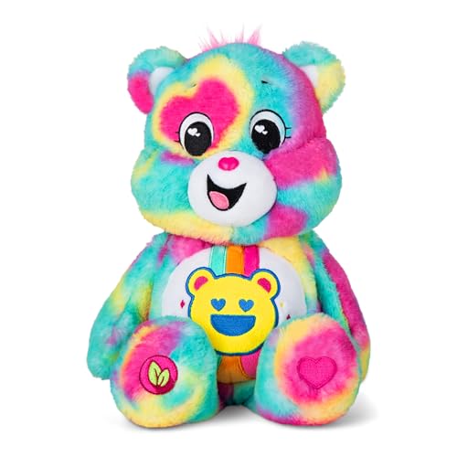 Peluche Care Bears Good Vibes Bear de 35cm ideal para abrazos suaves de niños y niñas