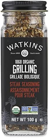 Watkins Gourmet Organic Grilling Seasoning, Non-GMO, Kosher, 100 g
