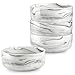 MALACASA Müslischalen 4er Set, 700ml Suppenschalen Porzellan Salatschüssel Set Dessertschalen Frühstücksschalen Keramik Große Schüsseln Set für Nudeln, Salat, Obst, Serie LUNA Marmorgrau MI 4 günstig Kaufen-MALACASA Müslischalen 4er Set, 700ml Suppenschalen Porzellan Salatschüssel Set Dessertschalen Frühstücksschalen Keramik Große Schüsseln Set für Nudeln, Salat, Obst, Serie LUNA Marmorgrau