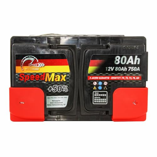 SMC SMC Autobatterie Speed Max 80Ah 12V 750A L3 Starterbatterie für Autos mit hohem Energiebedarf ersetzt 70 71 72 75 77 80 ah überlegene Leistung Pluspole Recht Wartunsfrei - Detailansicht 14 | Batterien
