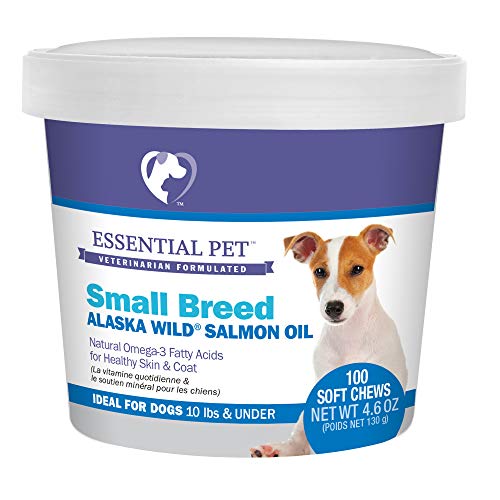 Essential Pet 27908 Small Breed Dog Alaska Wild Salmon Oil Soft Chews