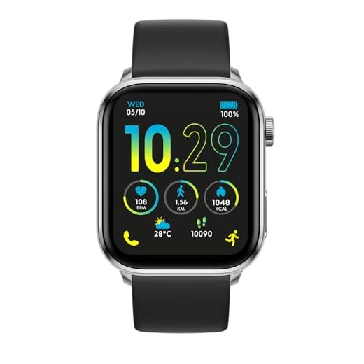 ICE-WATCH - Ice Smart 3.0 Silver Black 1.78 AMOLED GPS - Montre connectée rectangulaire Argent Mixte avec Bracelet en Silicone - 024301 (1.78 Pouces)