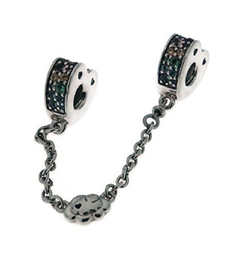 PANDORA Multi-Color Arcs of Love Safety Chain Jewelry 797021NRPMX05