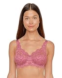 Susa Damen Ohne Aus Elastischer Spitze Latina Bügelloser BH, Rosa (Pflaume 118), 105B EU