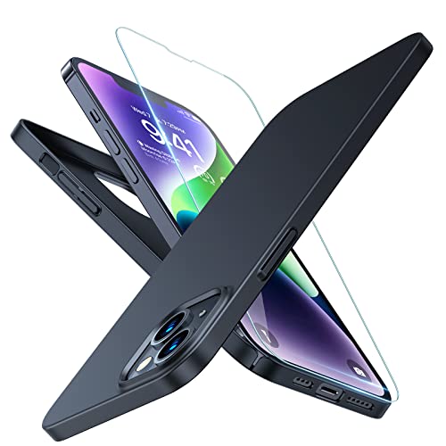 TORRAS iPhone 13 mini �p �P�[�X �y�� �K���X�t�B�����t�� �}�b�g���� ���炳���G�� �w��h�~ �C�菝�h�~ ��ʃ����Y�ی� �n�[�h �A�C�t�H��13�~�j�p �J�o�[ 2021 �u���b�N Wisdom Series